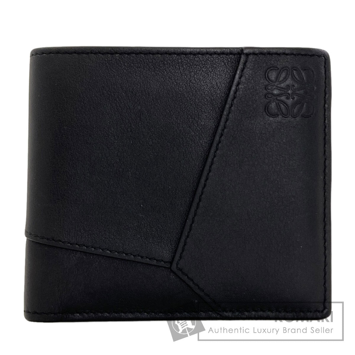 LOEWE puzzle bifold coin wallet Bifold Wallet with Coin Pocket Leather mens [Used]