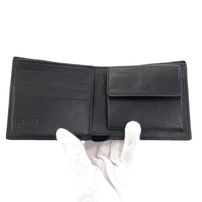 LOEWE puzzle bifold coin wallet Bifold Wallet with Coin Pocket Leather mens [Used]