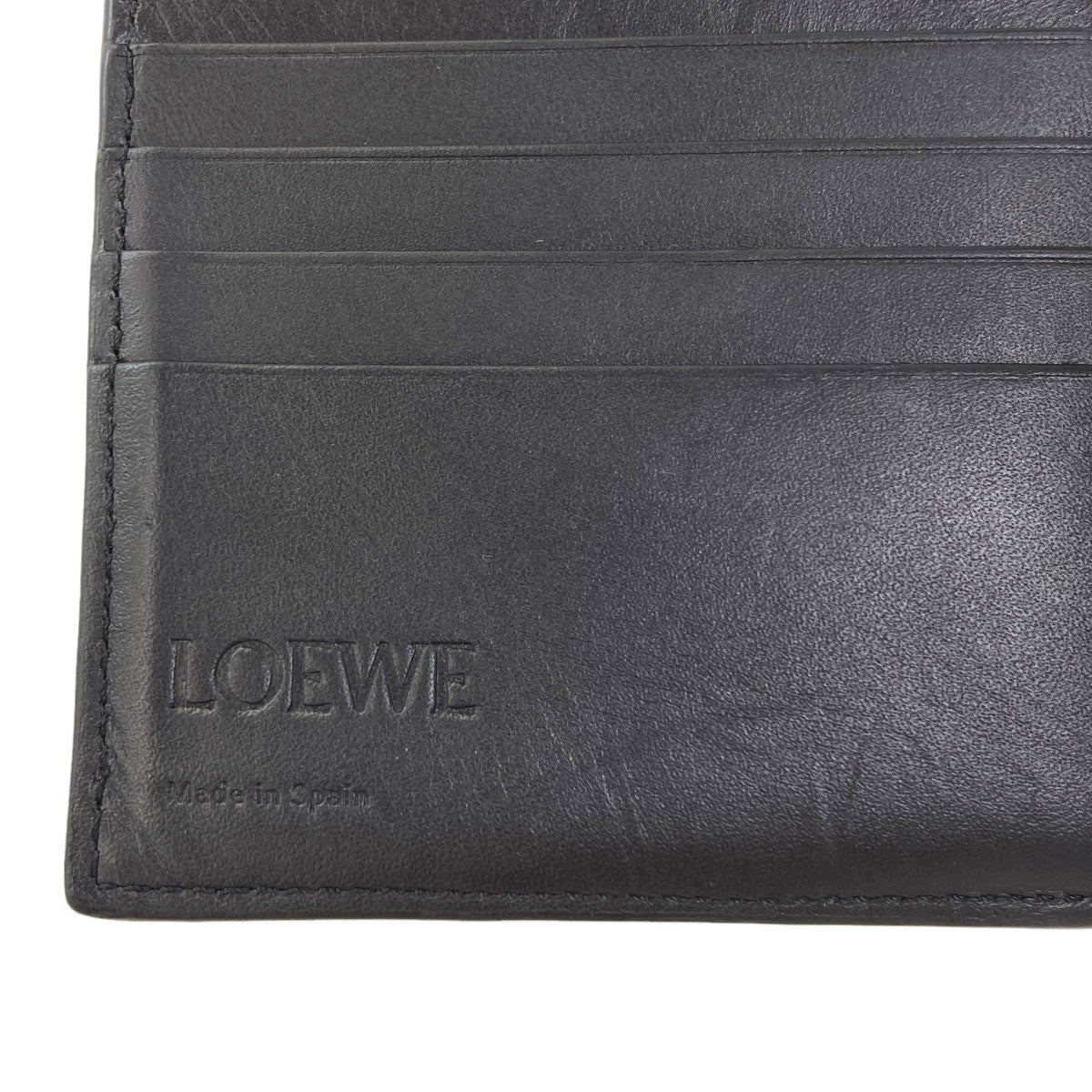 LOEWE puzzle bifold coin wallet Bifold Wallet with Coin Pocket Leather mens [Used]