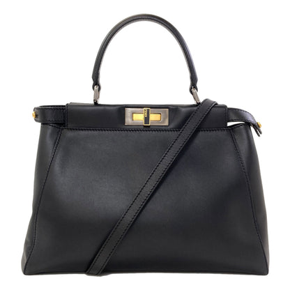 FENDI Peekaboo 2WAY Tote Bag Leather Ladies [Used]