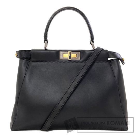 FENDI Peekaboo 2WAY Tote Bag Leather Ladies [Used]