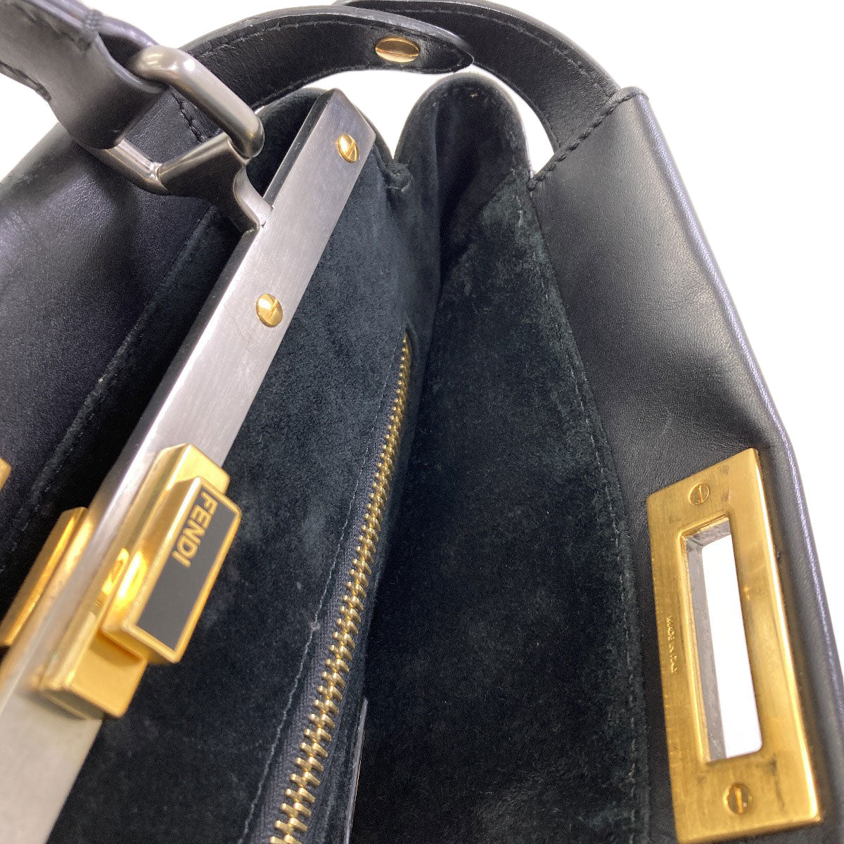 FENDI Peekaboo 2WAY Tote Bag Leather Ladies [Used]