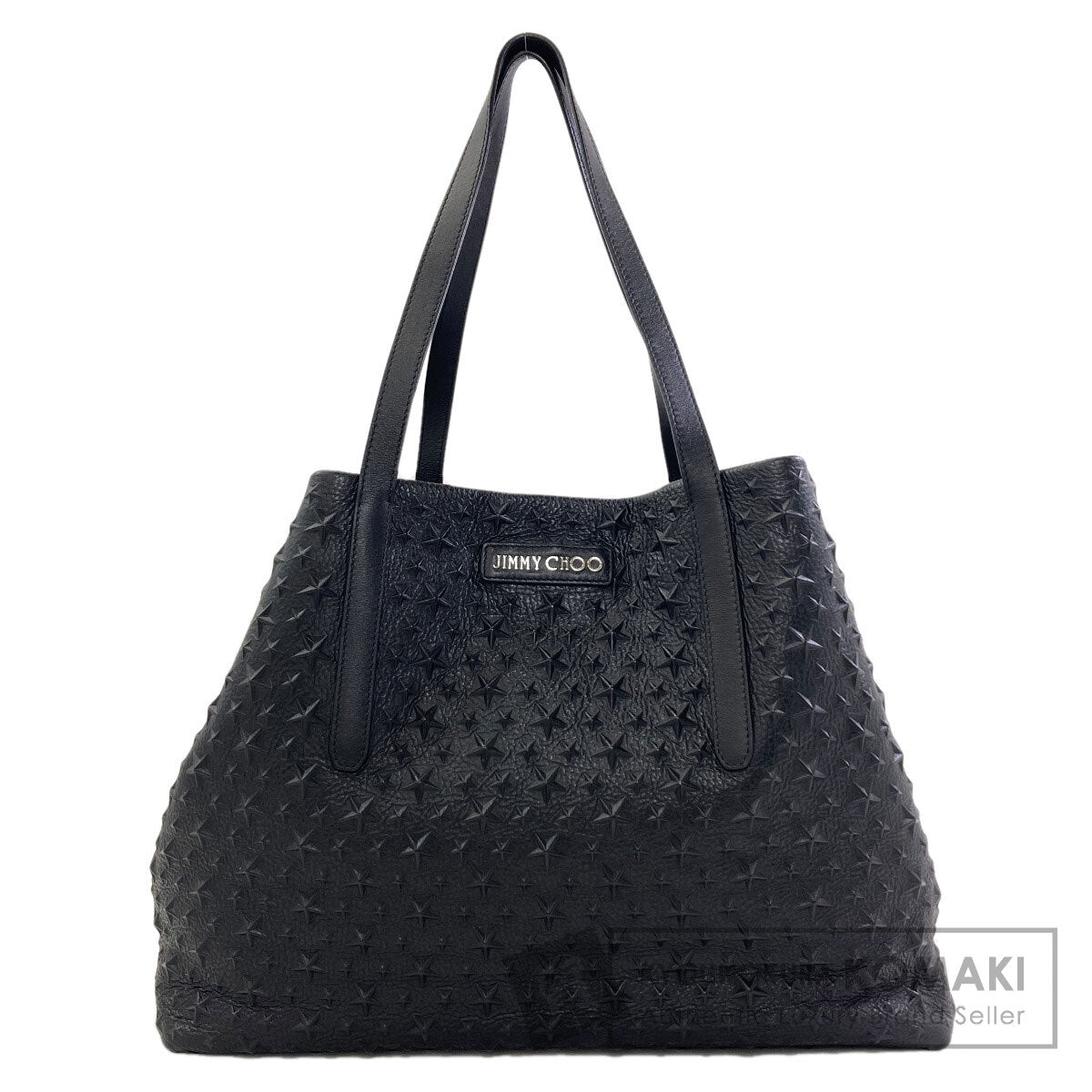 Jimmy Choo sophia star motif Tote Bag Leather Ladies [Used]
