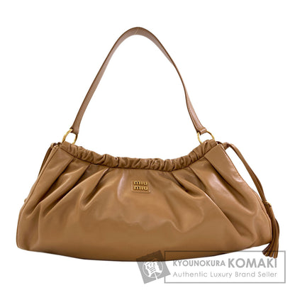 MIUMIU logo Shoulder Bag Calf Ladies [Used]