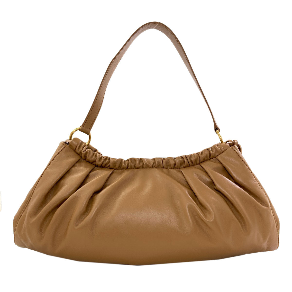 MIUMIU logo Shoulder Bag Calf Ladies [Used]