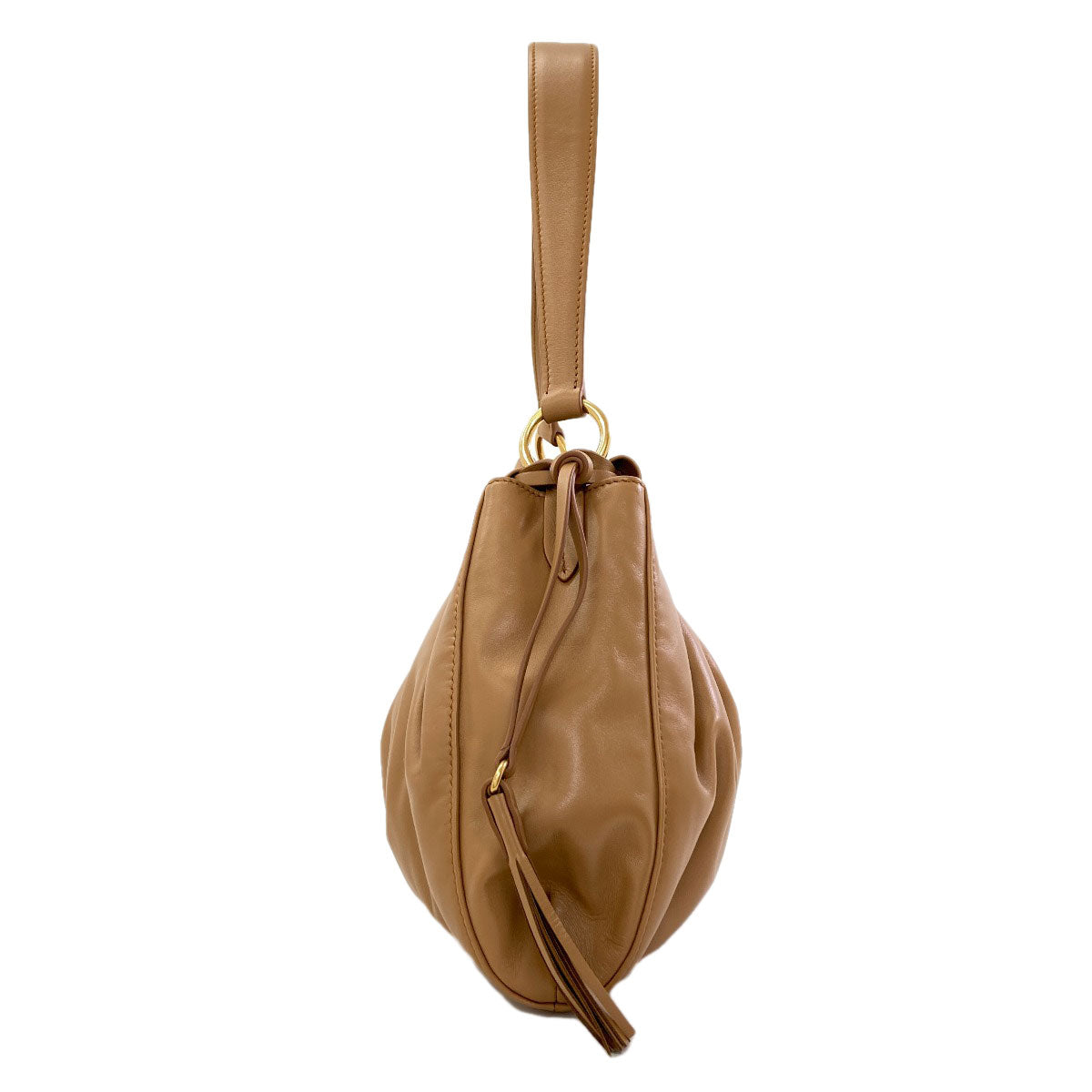 MIUMIU logo Shoulder Bag Calf Ladies [Used]