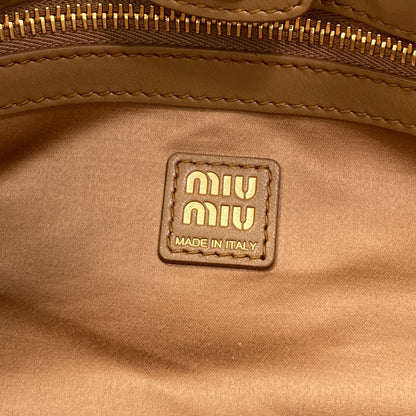 MIUMIU logo Shoulder Bag Calf Ladies [Used]