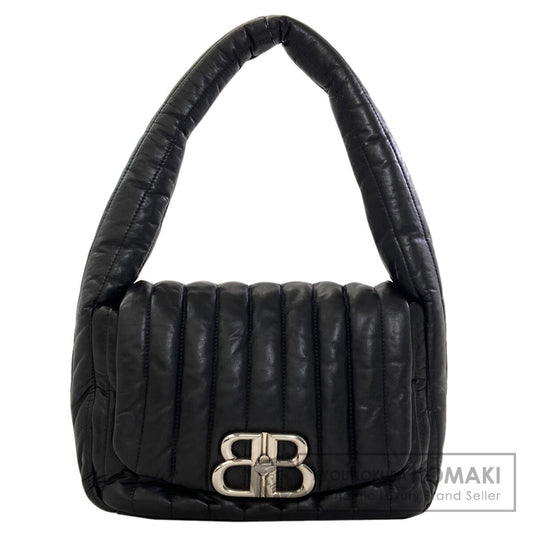 BALENCIAGA 787896 Monaco BB Logo Small Sling Bag One Belt Shoulder Bag Calf Ladies [Used]