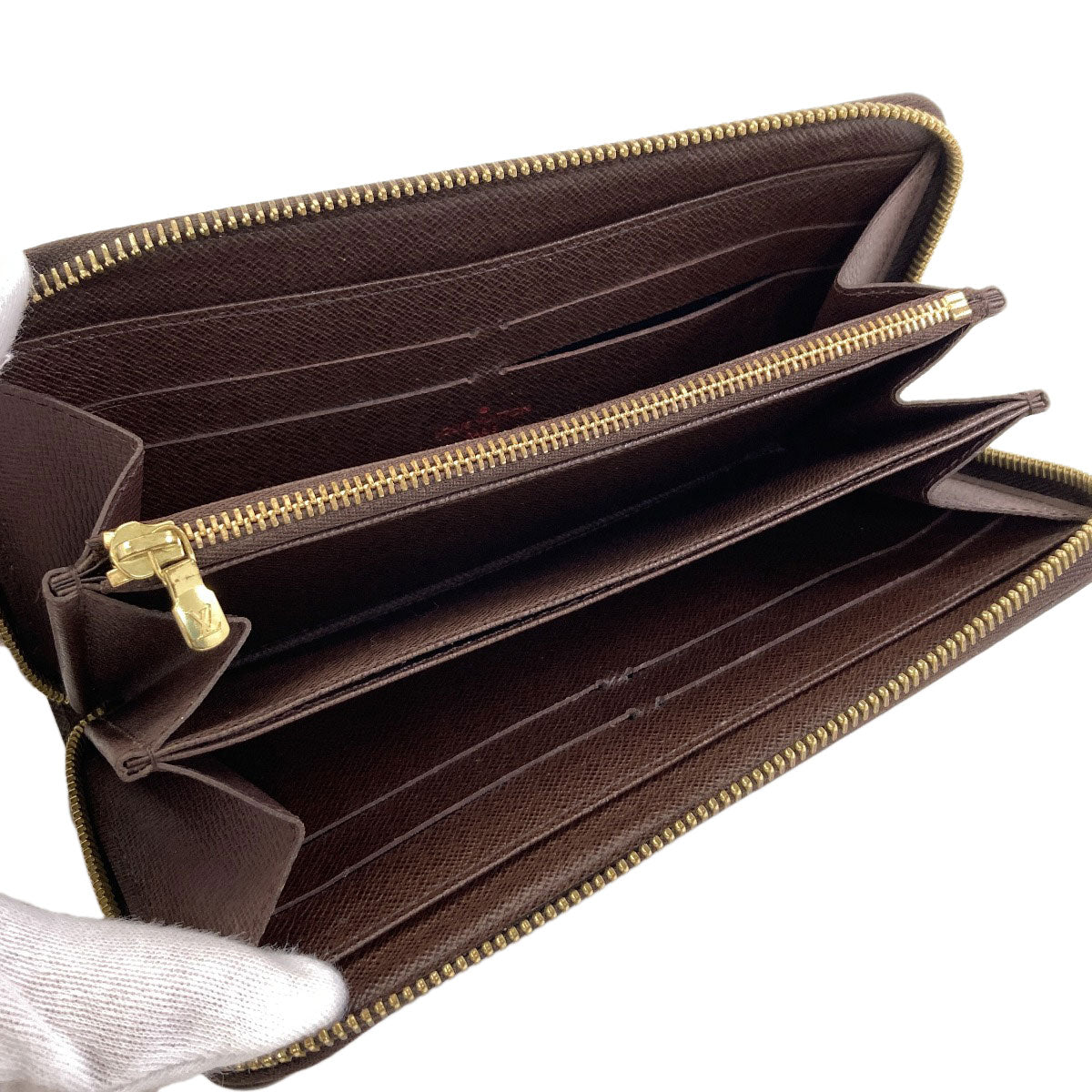 LOUIS VUITTON N60015 Zippy wallet Long wallet (with coin pocket) Damier canvas Ladies [Used]