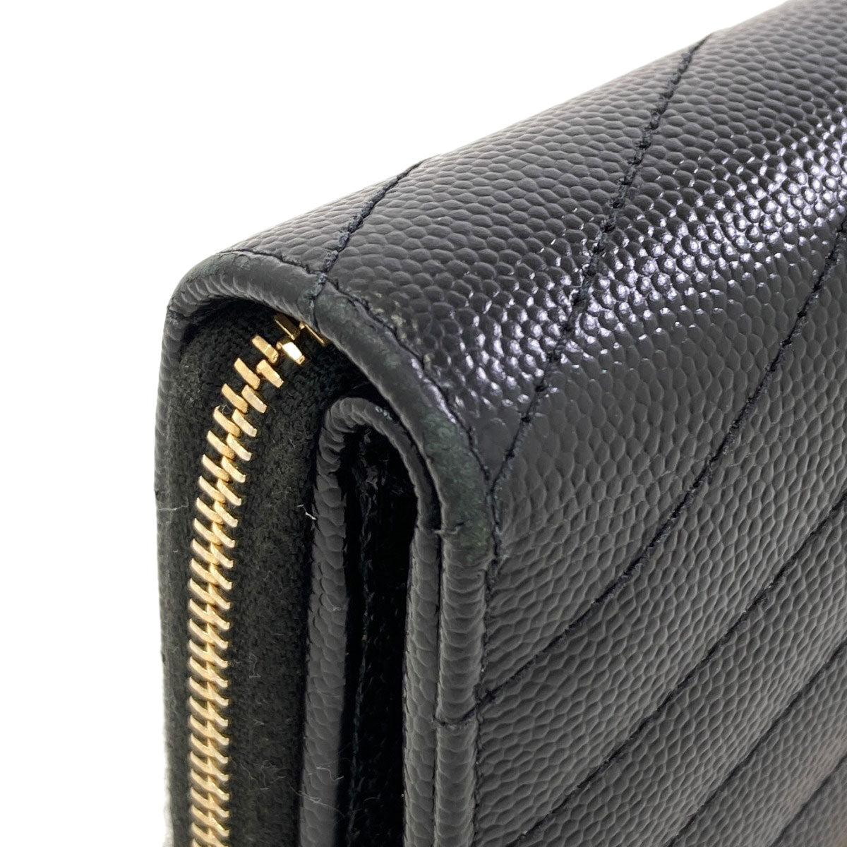 SAINT LAURENT Cassandra Bifold Wallet with Coin Pocket Leather Ladies [Used]