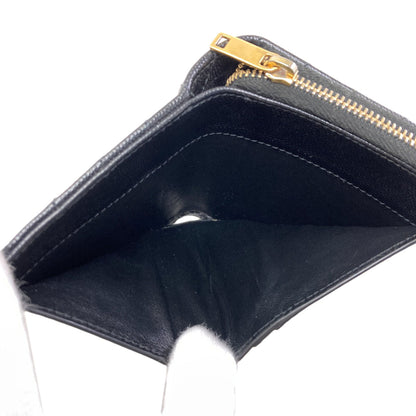 SAINT LAURENT Cassandra Bifold Wallet with Coin Pocket Leather Ladies [Used]