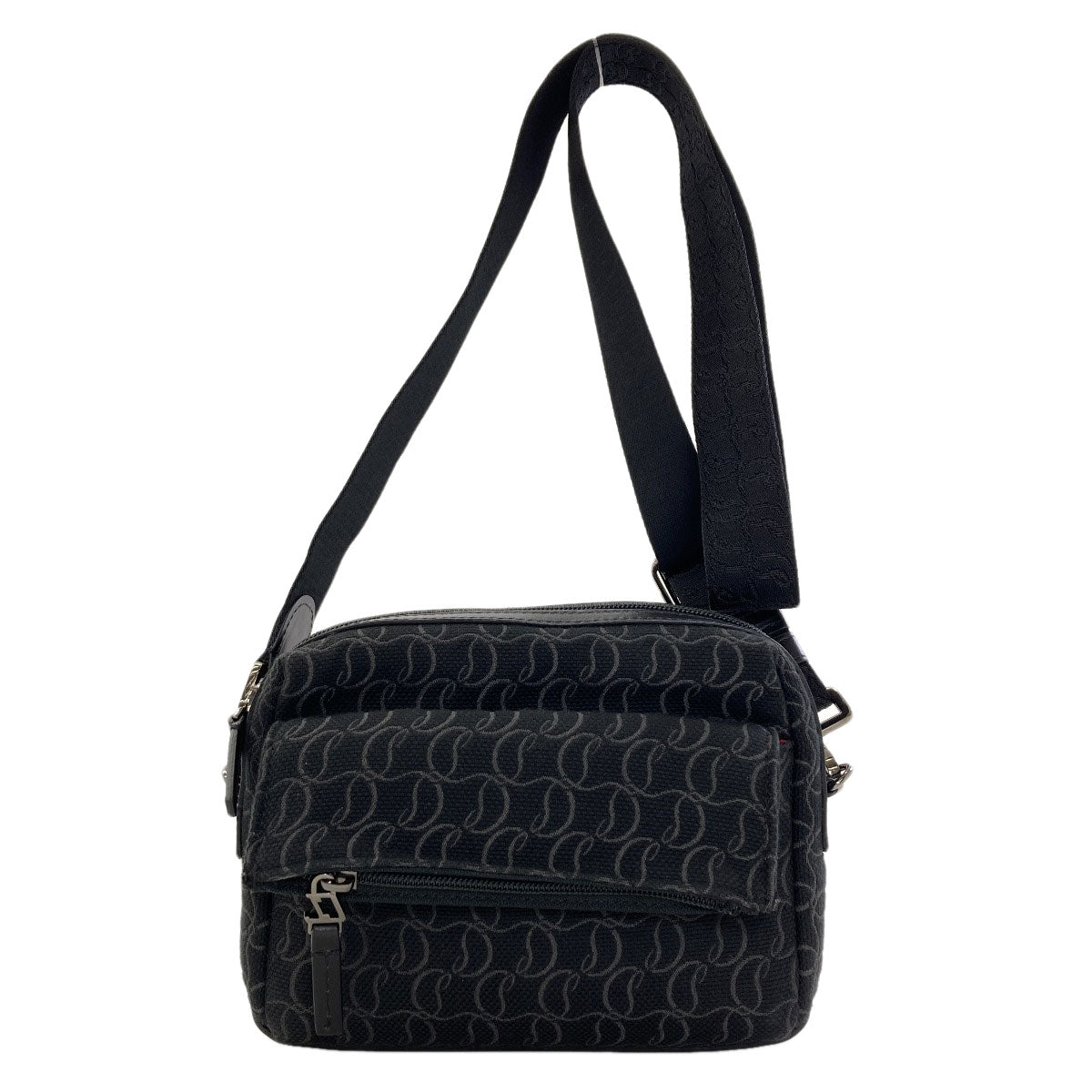 Christian Louboutin ZIP N FLAP Shoulder Bag Canvas Ladies [Used]