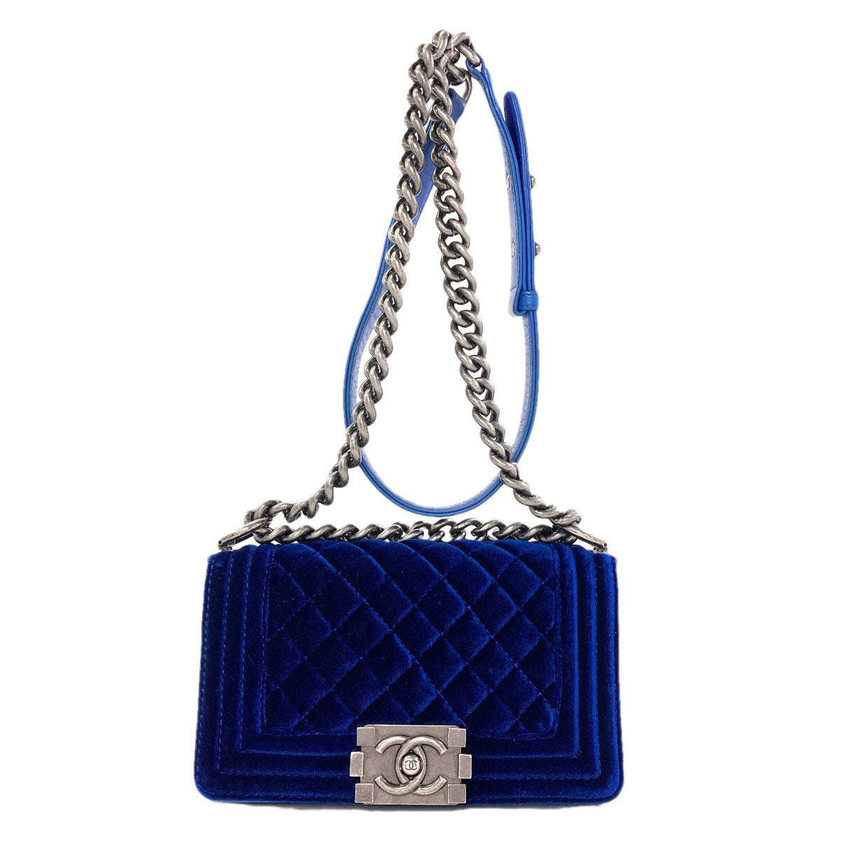 CHANEL Boy Chanel ChainShoulder Shoulder Bag Velor Ladies [Used]