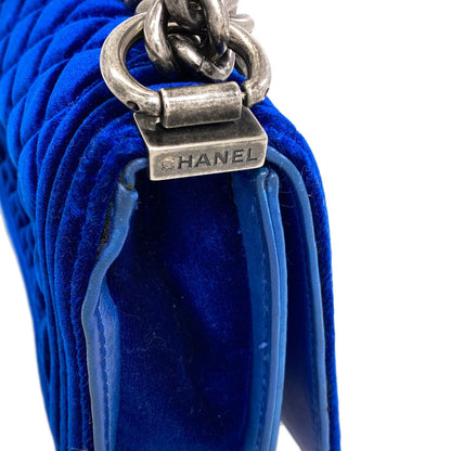 CHANEL Boy Chanel ChainShoulder Shoulder Bag Velor Ladies [Used]