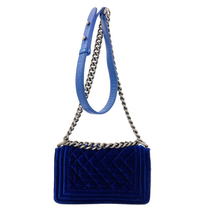 CHANEL Boy Chanel ChainShoulder Shoulder Bag Velor Ladies [Used]
