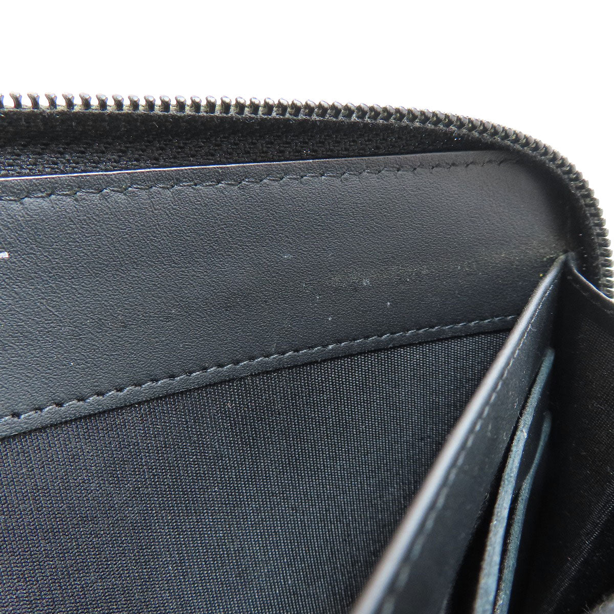 CHANEL Zip Around COCO Mark SilverHardware Long wallet (with coin pocket) Grained Calfskin Skin Ladies [Used]