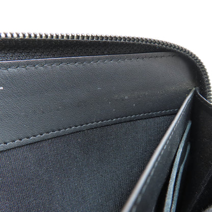 CHANEL Zip Around COCO Mark SilverHardware Long wallet (with coin pocket) Grained Calfskin Skin Ladies [Used]