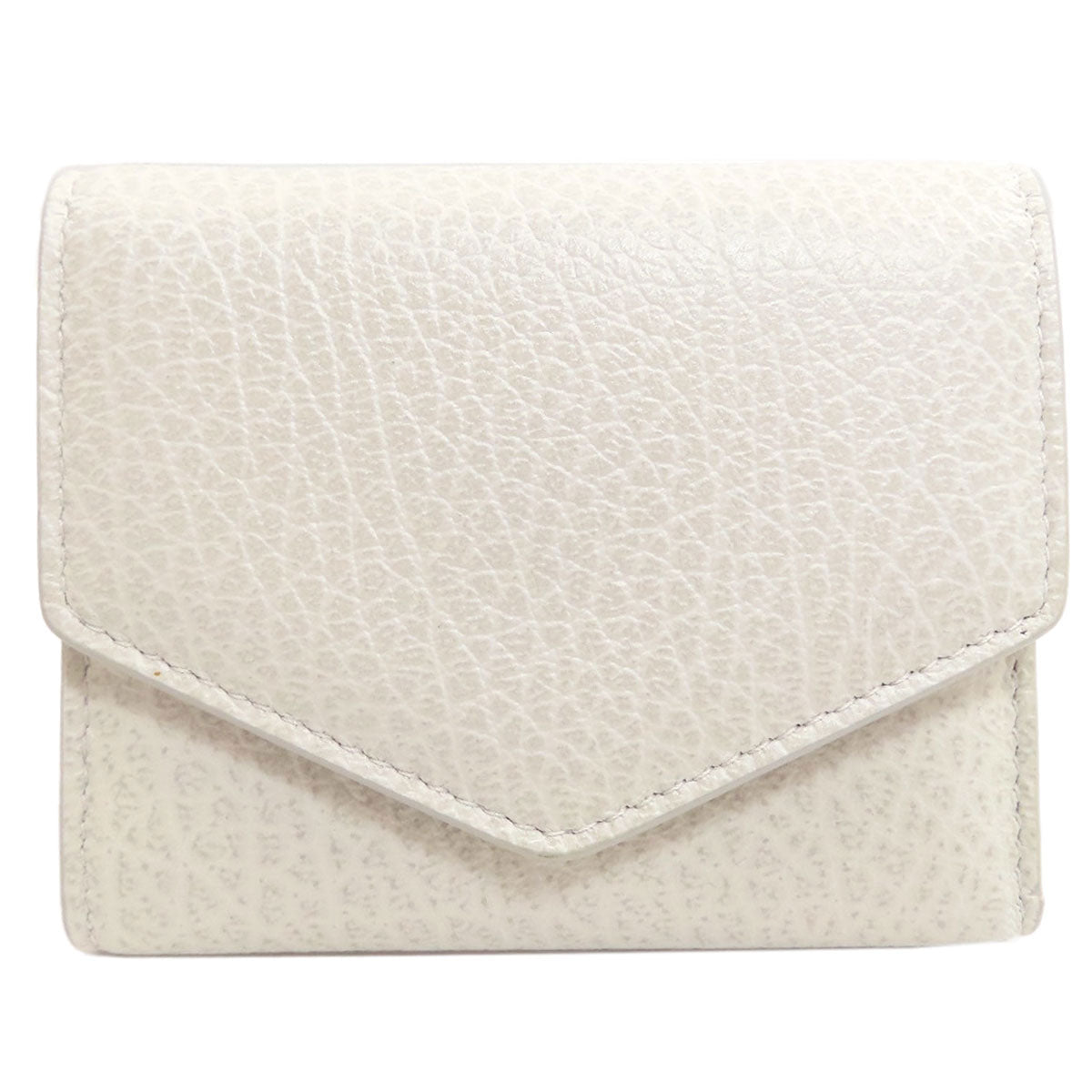 MaisonMargiela 4 stitches Tri-fold wallet (with Coin Pocket) Leather Ladies [Used]