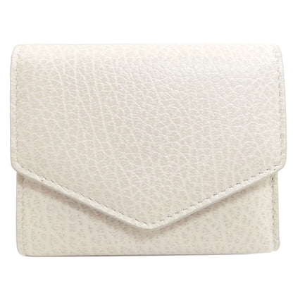 MaisonMargiela 4 stitches Tri-fold wallet (with Coin Pocket) Leather Ladies [Used]