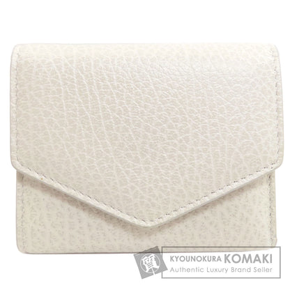 MaisonMargiela 4 stitches Tri-fold wallet (with Coin Pocket) Leather Ladies [Used]