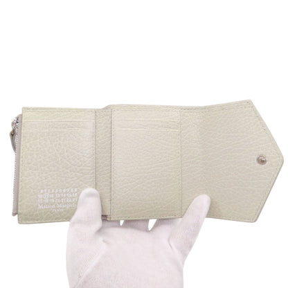 MaisonMargiela 4 stitches Tri-fold wallet (with Coin Pocket) Leather Ladies [Used]