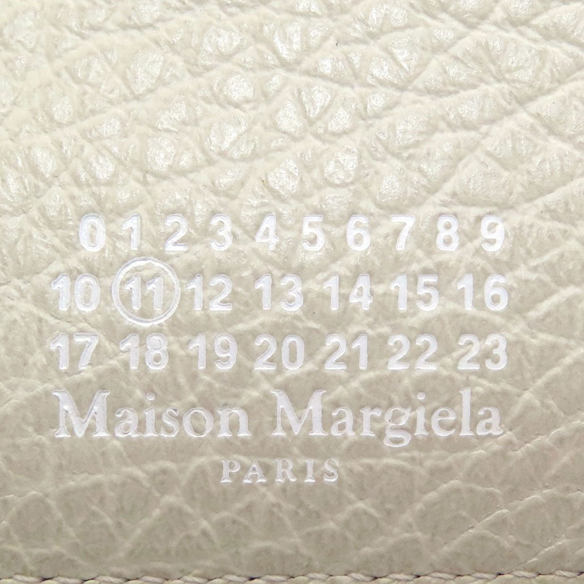 MaisonMargiela 4 stitches Tri-fold wallet (with Coin Pocket) Leather Ladies [Used]