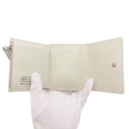 MaisonMargiela 4 stitches Tri-fold wallet (with Coin Pocket) Leather Ladies [Used]