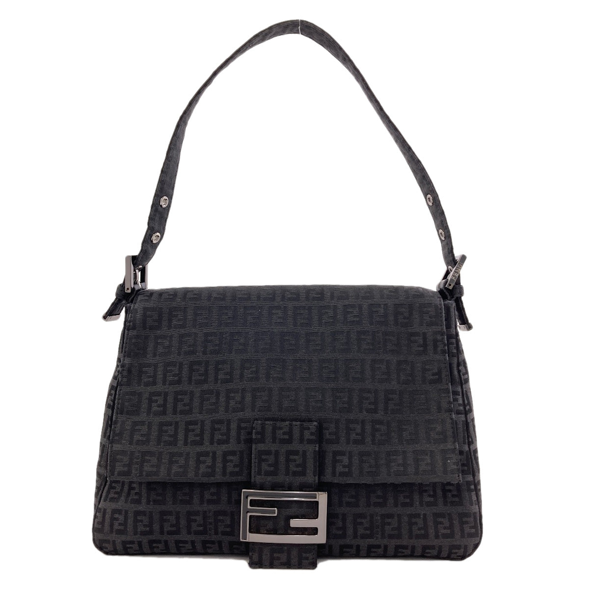FENDI one belt Zucchino Shoulder Bag Canvas Ladies [Used]