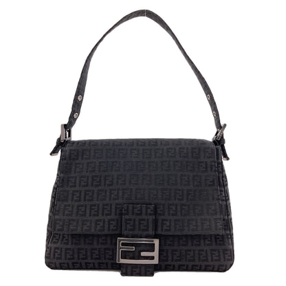 FENDI one belt Zucchino Shoulder Bag Canvas Ladies [Used]