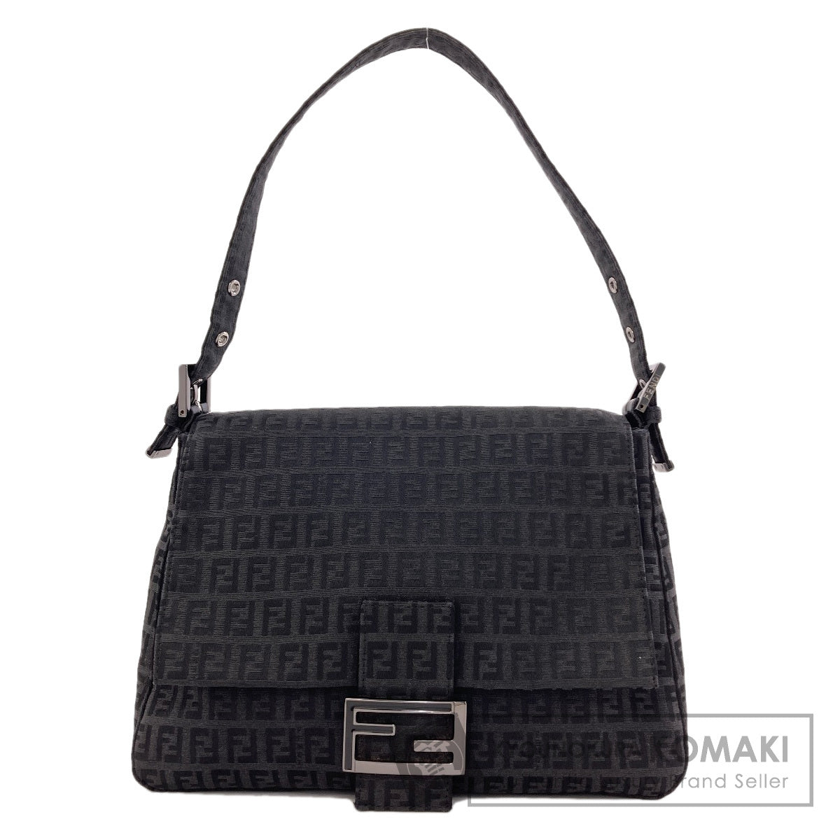 FENDI one belt Zucchino Shoulder Bag Canvas Ladies [Used]
