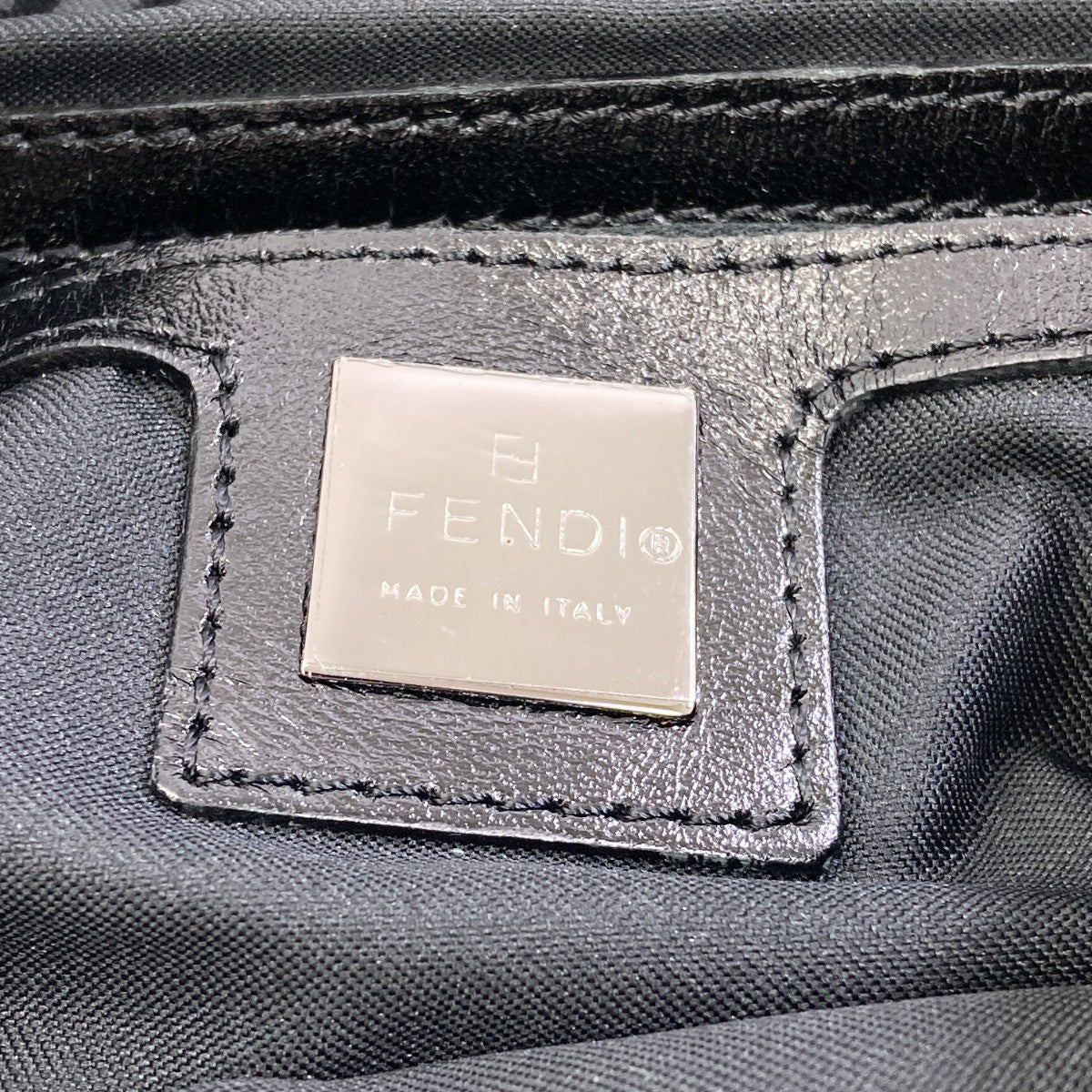 FENDI one belt Zucchino Shoulder Bag Canvas Ladies [Used]