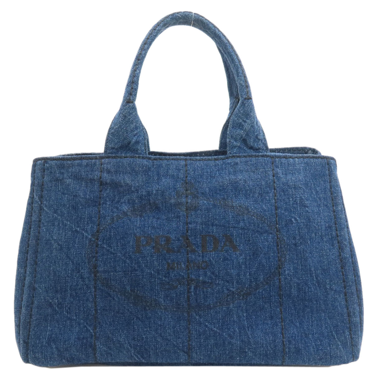 PRADA Canapa Tote Bag Denim Ladies [Used]