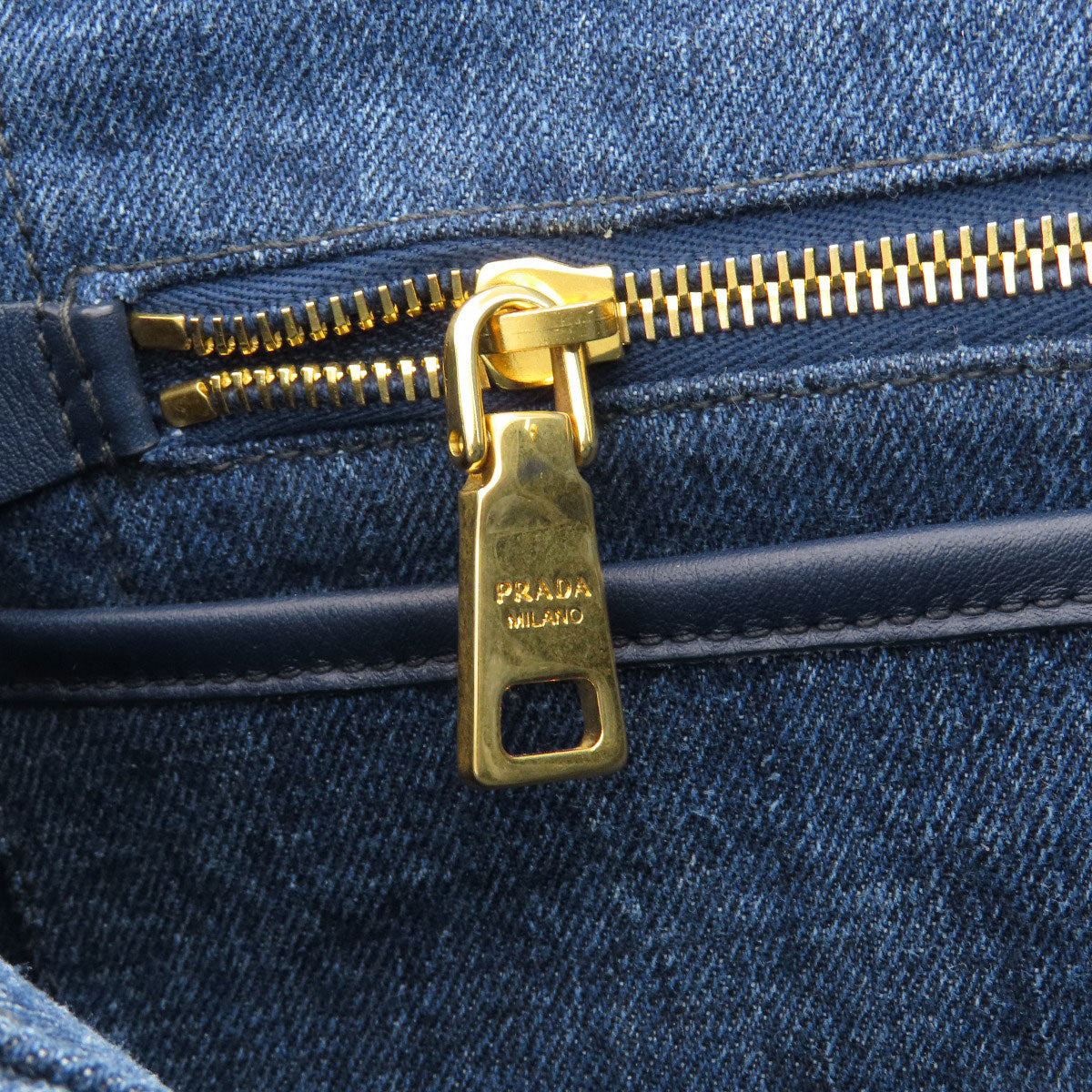 PRADA Canapa Tote Bag Denim Ladies [Used]