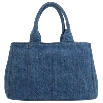 PRADA Canapa Tote Bag Denim Ladies [Used]