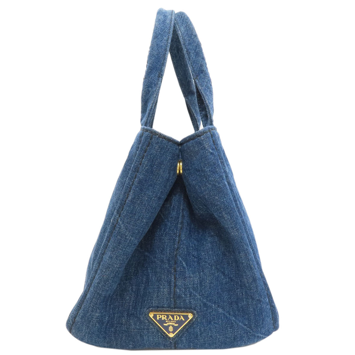 PRADA Canapa Tote Bag Denim Ladies [Used]