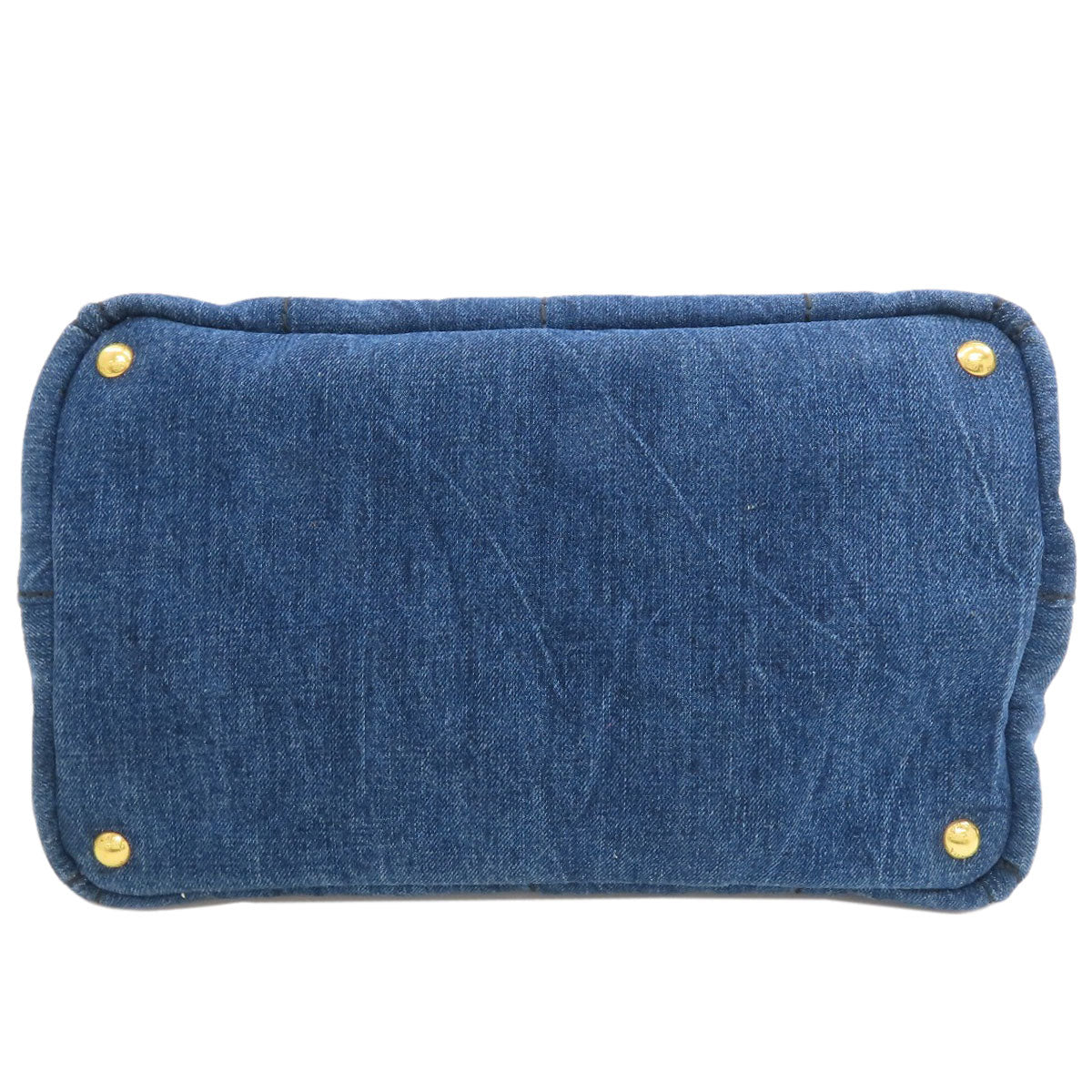 PRADA Canapa Tote Bag Denim Ladies [Used]