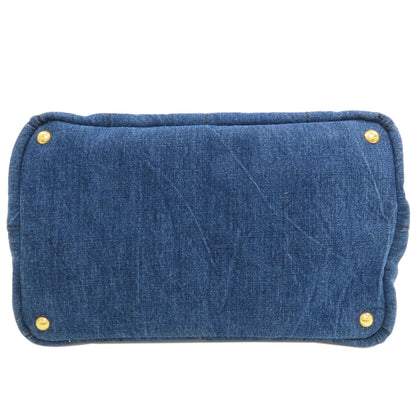 PRADA Canapa Tote Bag Denim Ladies [Used]