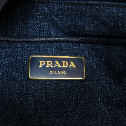 PRADA Canapa Tote Bag Denim Ladies [Used]