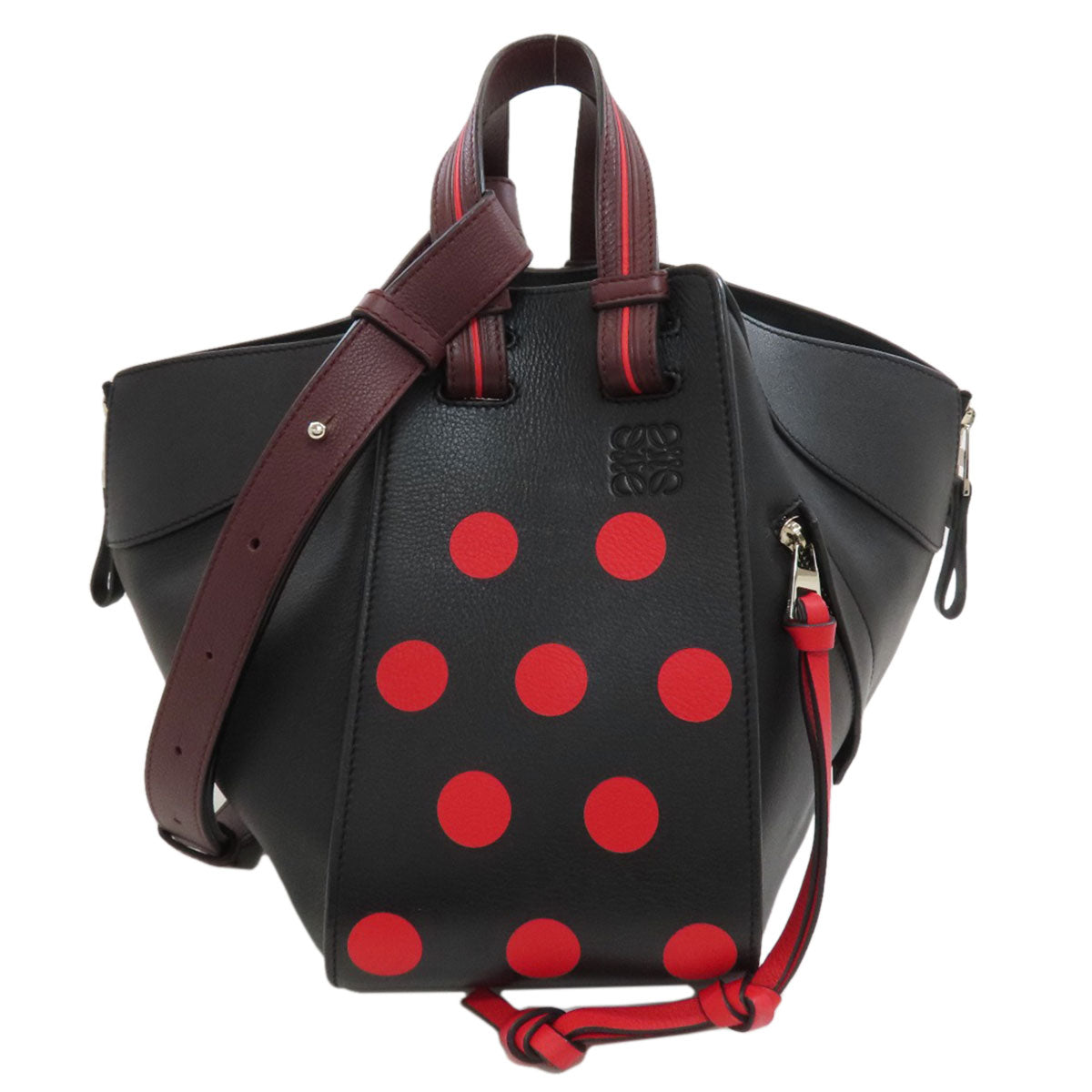 LOEWE Hammock Dot Pattern 2WAY Handbag Calf Ladies [Used]