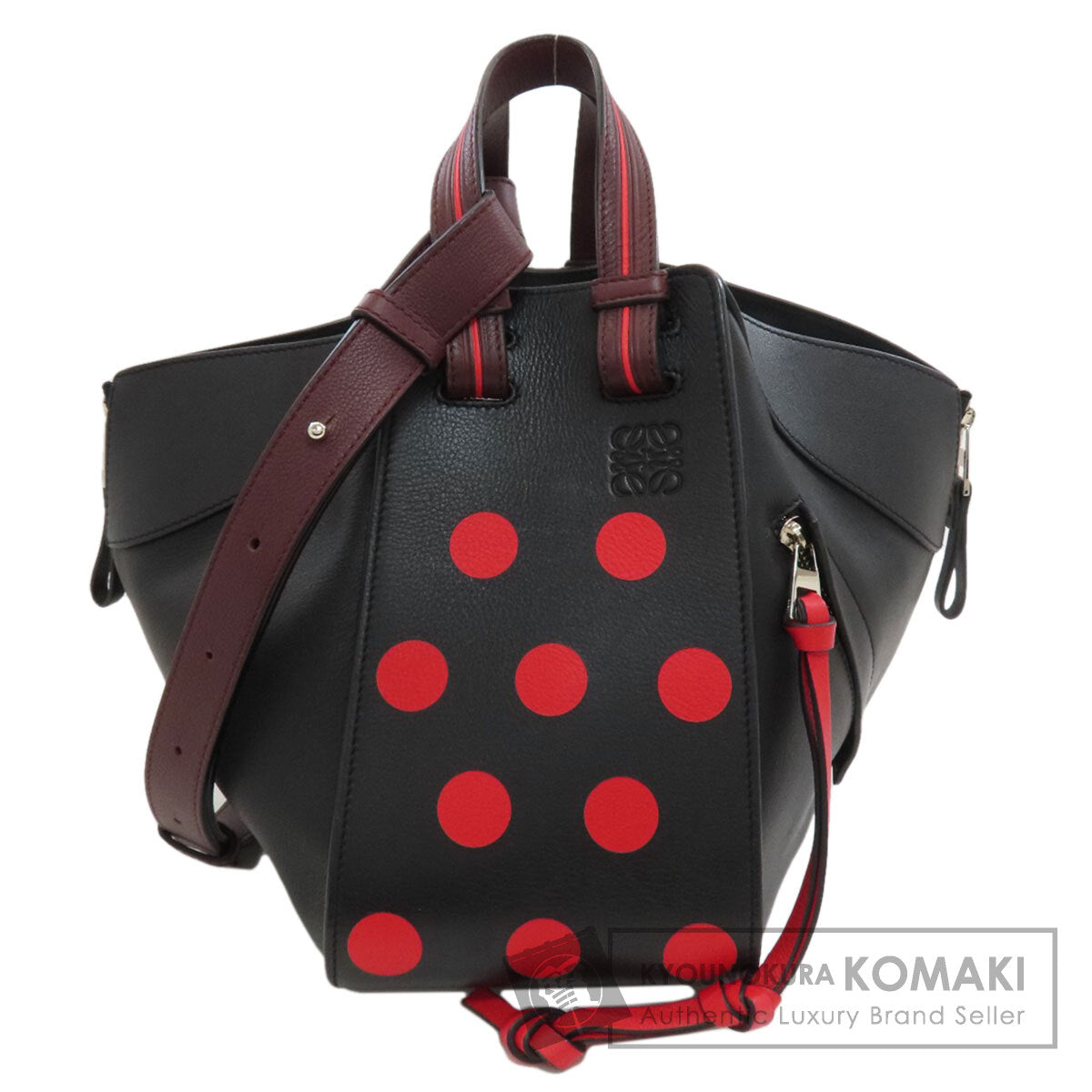 LOEWE Hammock Dot Pattern 2WAY Handbag Calf Ladies [Used]