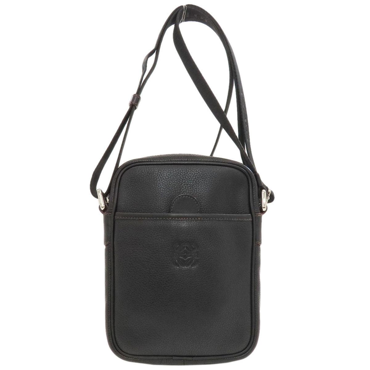 LOEWE Long Shoulder Anagram Shoulder Bag Leather Ladies [Used]