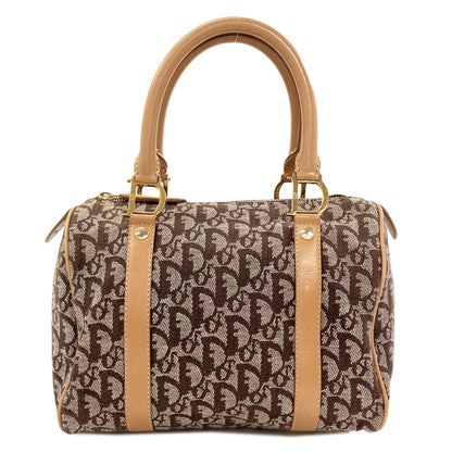 CHRISTIAN DIOR Trotter pattern Handbag Canvas Ladies [Used]