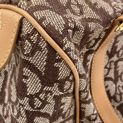 CHRISTIAN DIOR Trotter pattern Handbag Canvas Ladies [Used]