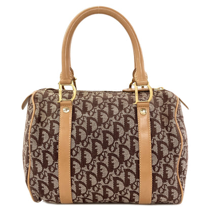 CHRISTIAN DIOR Trotter pattern Handbag Canvas Ladies [Used]