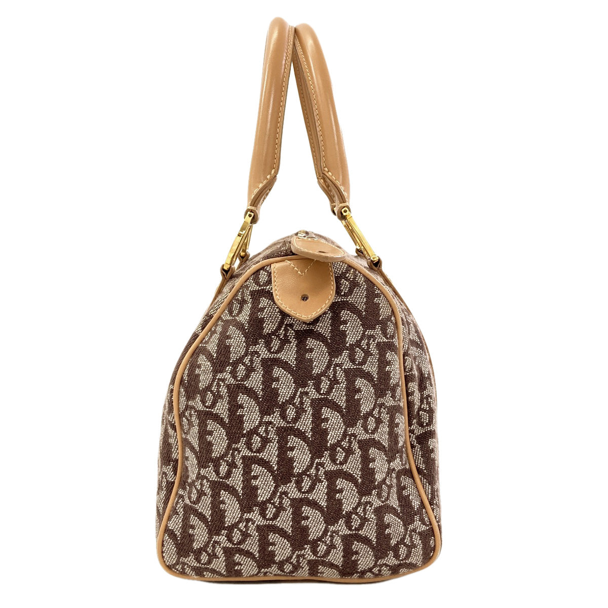 CHRISTIAN DIOR Trotter pattern Handbag Canvas Ladies [Used]