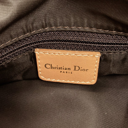 CHRISTIAN DIOR Trotter pattern Handbag Canvas Ladies [Used]