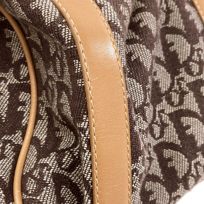 CHRISTIAN DIOR Trotter pattern Handbag Canvas Ladies [Used]