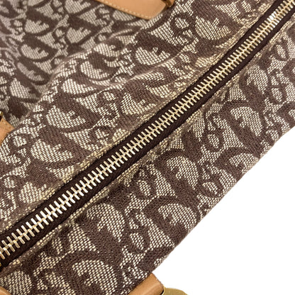 CHRISTIAN DIOR Trotter pattern Handbag Canvas Ladies [Used]