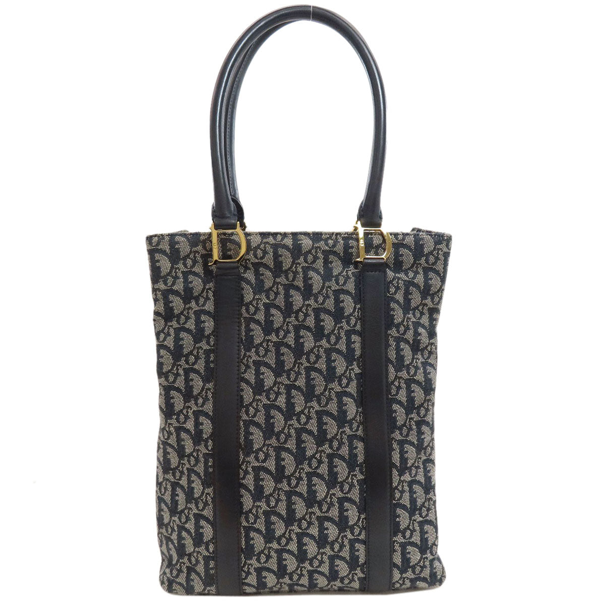CHRISTIAN DIOR Trotter pattern Handbag Canvas Ladies [Used]