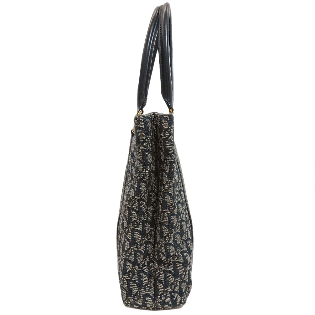 CHRISTIAN DIOR Trotter pattern Handbag Canvas Ladies [Used]